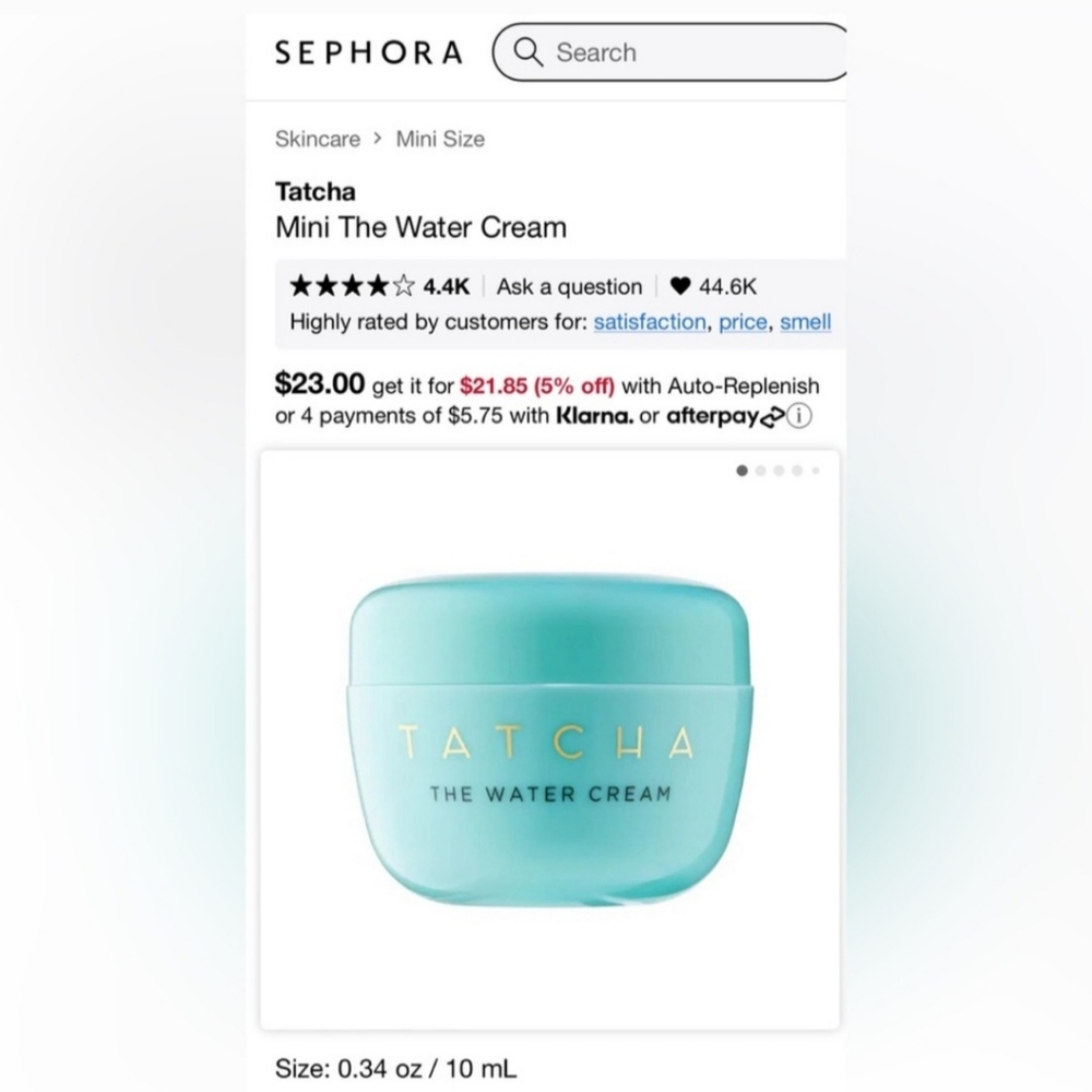 Tatcha The Water Cream 🦋 PRICE FOR 1 - Picture 3 of 5